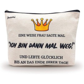 Cosmetic Bag Farewell Gift - 22 x 17 x 5 cm Large | Funny Toiletry Bag Gift for Work Colleague Farewell | Farewell Gift for Colleagues and Friends, Then go away