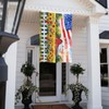 Abucaky Rural Sunflowers Cardinal Birds Flag 3x5 Ft Independence Day