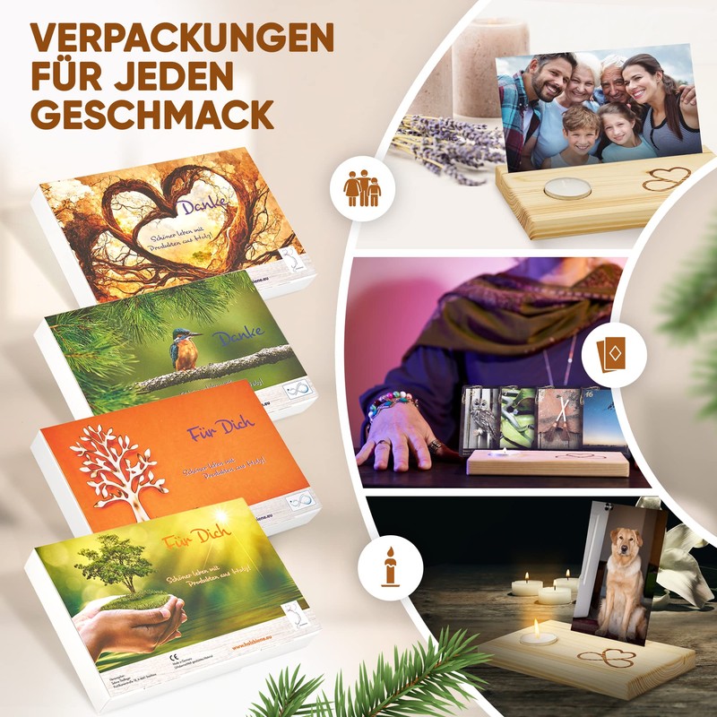 Picture holder, card holder (for you, wooden tree)