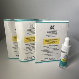 Kiehl's 3, Kiehl's Truly Targeted Acne-Clearing Solution & Pimple Patch 0.14oz 4mL Each