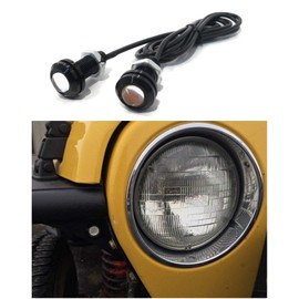Vital All-Terrain Amber LED Front Turn Signal Lights for Jeep Wrangler Tube/Flat Fenders - JK TJ YJ CJ Rubicon Sahara
