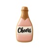 Foose Champagne Bottle Cookie Cutter 4.5 Inch –Tin Plated Steel