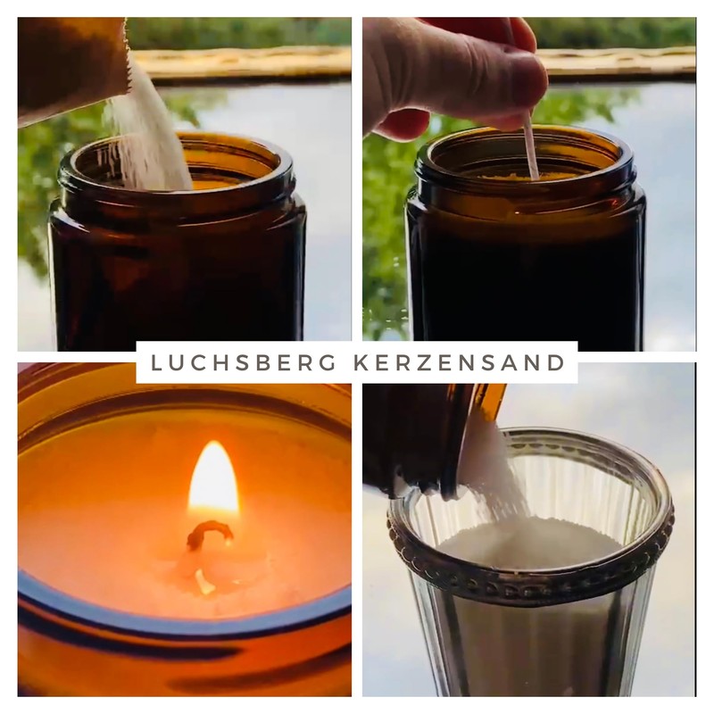 LUCHSBERG® Kerzensand | Wachskerze selber machen - mit 5 x