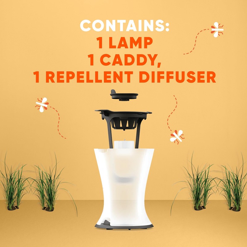 OFF! Refillable Mosquito Lamp, Repels Mosquitoes up to 10 x
