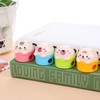 Opexicos 8Pcs Stationery Double Holes Pencil Sharpener Cartoon Cat and