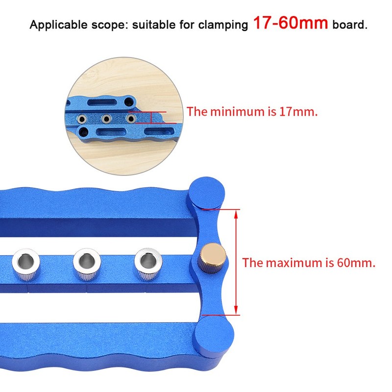 Self Centering Dowelling Jig, 6/8/10mm Wood Dowel Hole Drilling Guide