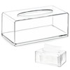 My Happy Home Clear Tissue Dispenser, Acrylic Tissue Box Holder,