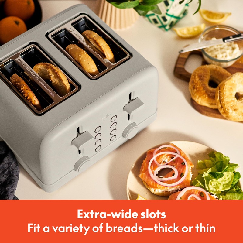 bella 4 Slice Toaster, 6 Setting Shade Control with Reheat