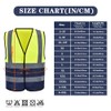 AYKRM High Visibility Safety Vest with Reflective Strips and Yellow