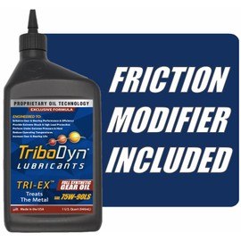 TriboDyn Synthetic 75W90 Gear Oil with Limited Slip Differential Additive (1 Quart, 75W-90)