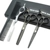 6.0 Inches Professional hair cutting thinning scissors set with razor