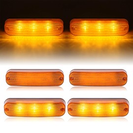 HECASA 4Pcs LED Flashing Amber Cab Light AR60250 Compatible with John Deere Tractor 4040 4240 4440 4640 4030 4230 4430 4630 4640 4650 4755 4760 4840 4850 4955 4960 LED Warning Light