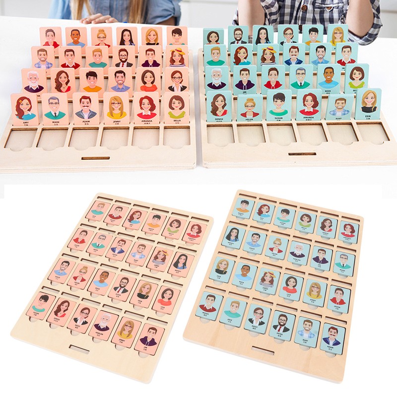 Guessing Game Toy Wooden Parent Child Interactive Logical Thinking Training