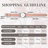 Anbeer 14mm Flat Thin Elegant Genuine Leather Watch Strap,Quick Release