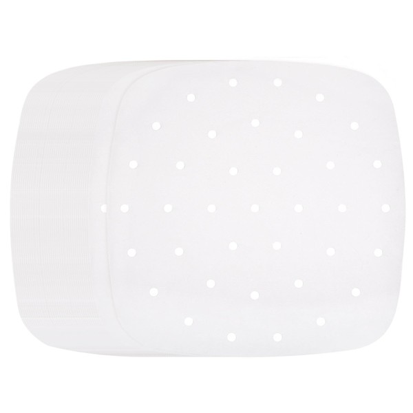 HARFINGTON 200pcs Air Fryer Liners 9.4 Inch Square Bamboo Steamer