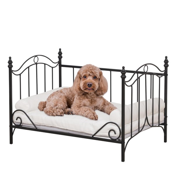 Pet Bed,Cat Sofa Bed, Dog Bed with Metal Frame and
