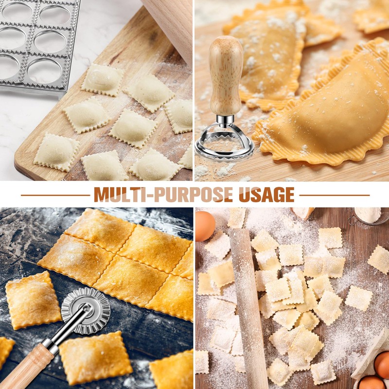 8 Pieces Ravioli Mold Set, ravioli cutter, Ravioli Maker Cutter