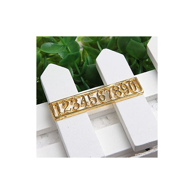 Acxico 1Pcs Mini House Miniature 1:12 Scale Set of Gold