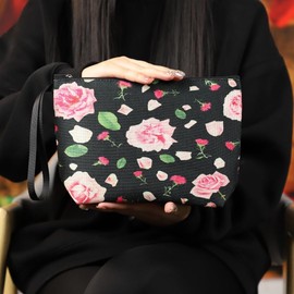 Blisswave Kosmetiktasche, Hochwertiger Metallreißverschluss, Raffiniert Bedruckt, Gefüttert, Leicht Langlebig, Geeignet für Kosmetika Toilettenartikel, Bedeutungsvolles Geschenk