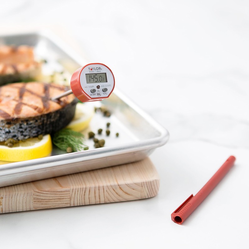 Taylor Waterproof Digital Instant Read Thermometer For Cooking, BBQ, Grilling,