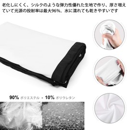 LNGOOR Projector Screen Wrinkle-Free (With Installation Tools) Size 16:9 Portable Home Theater Screen Projection Outdoor Indoor Movie Screen (100")