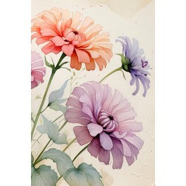 Blossom Grace: Soft Watercolor Floral Notebook: pastel floral notebook, 6 x 9 inches