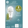 GE Lighting LED+ Backup Battery Light Bulb, Rechargeable, Soft White,
