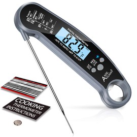Digital Meat Thermometer - Ultra Fast Instant Read Food Thermometer with Bottle Opener and Calibration Waterproof Cooking Thermometer for Grill,...   