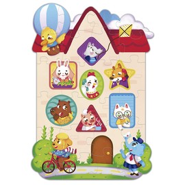 Novelty, Rompecabezas Gigante, Brillanti, Una Feliz Vecindad, Formas y Colores, Juego de Mesa, Juegos Clásicos y Tradicionales