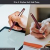 Linbsunne Black Gel Pens 0.7mm Medium Point Pen Office Pens