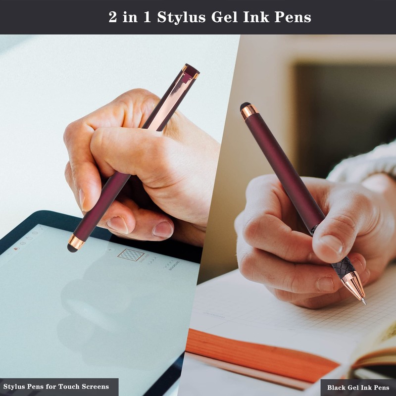 Linbsunne Black Gel Pens 0.7mm Medium Point Pen Office Pens