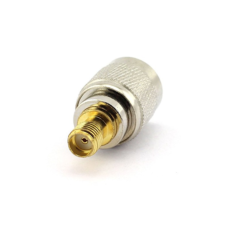 DGZZI Paquete de 2 adaptadores coaxiales RP TNC Macho a