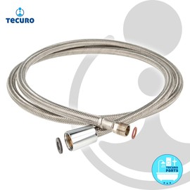 Kitchen Replacement Shower Hose M15/1 x 1/2” Conical Nut x 150 cm Nylon Certified According to German DVGW / KTW-A / W-270 Standards