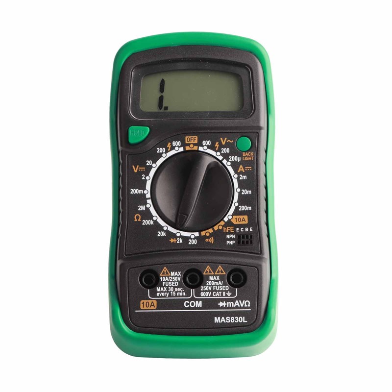 MAS830L Digital Multimeter Portable High Accuracy Button Electrician Meter Digital