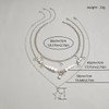 3Pcs Y2k Layered Star Pearl Necklace Sets for Women Teen