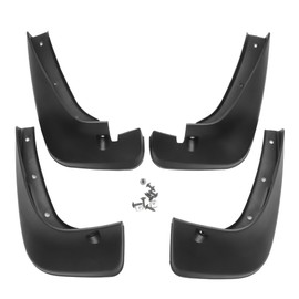 A ABSOPRO Mud Flap Splash Guard with Mount Accessories Front & Rear Side Mud Guard for Toyota Highlander 2001-2007 (Set of 4)
