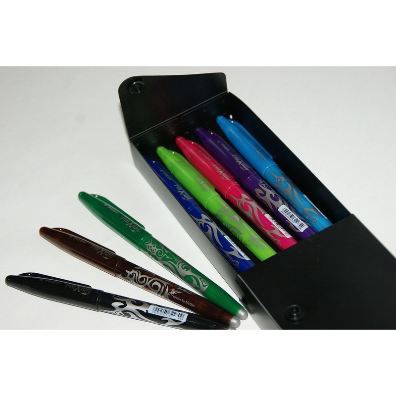 Frixion Pilot BL-FR7 Large Rollerball Pen Set in Practical Gift