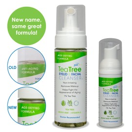 Eye Eco Age-Defying Tea Tree Eyelid and Facial Cleanser –Hydrating & Non-Irritating Cleanser – Infused with Shea Butter & Vitamin E - Vegan and Gluten-Free - 50mL