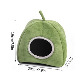 Hysgscwd Guinea Pig Bed, Plush Tent Bed for Small Animals, Cozy Soft Pet Tent, Pet Cage Accessories, Ideal Hideout Cave, Warm Comfort Shelter for Hamsters Bunnies Chinchillas Ferrets Hedgehog