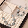 Western Jewelry Set for Women Turquoise Earrings Necklace Bracelet Set