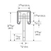 Trolley Assembly,2 Wheel Trolley Rollers for Use with 1-5/8" Wide