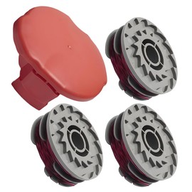 Txdzking 3 Strimmer Spool Line 1 Caps Compatible with Flymo Contour 500E Mini/Multi/Power Trim Grass Trimmer,Strimmer Spool for Flymo FLY021/513937191 Spools