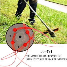 Arpisziv Pro Trimmer Head 55-491 Fit for Oregon Pivotrim M10x1.25LHF Universal Sthil Echo Red-max Straight Shaft Gas Trimmers