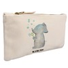 Mr. & Mrs. Panda Elephant Makeup Bag Bubbles, White, Hand