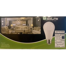 MaxLite E15A19D50/4P A19 100W Soft white 2700K Dimmable LED Bulbs - 4 Pack (B)