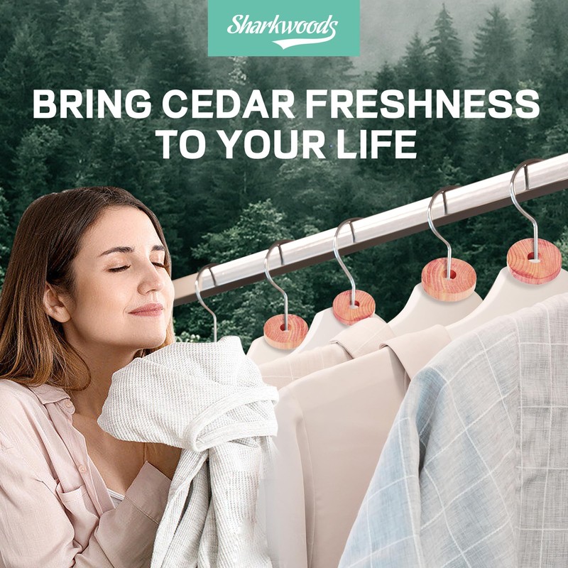 Cedar Blocks for Clothes Storage 100 Pack, 100% Natural Aromatic