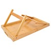 KOZY KITCHEN Foldable Breakfast Tray| Large Organic Bamboo Folding Serving