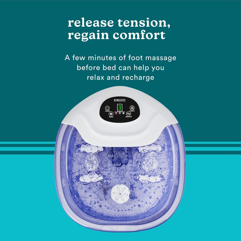HoMedics Salt-N-Soak Footbath with Heat Boost and Soaking Salt Starter