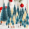 BOUBONI Mini Christmas Tree 35PCS Christmas Village Sets with Christmas