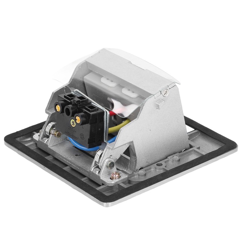 Concealed Recessed Socket Aluminum Alloy PC Desktop Outlet for Residences